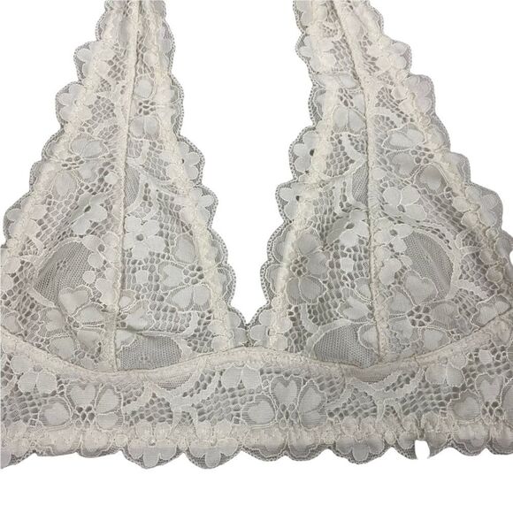 Intimately Free People XS Galloon Ivory Lace Halter Bra - Picture 8 of 12